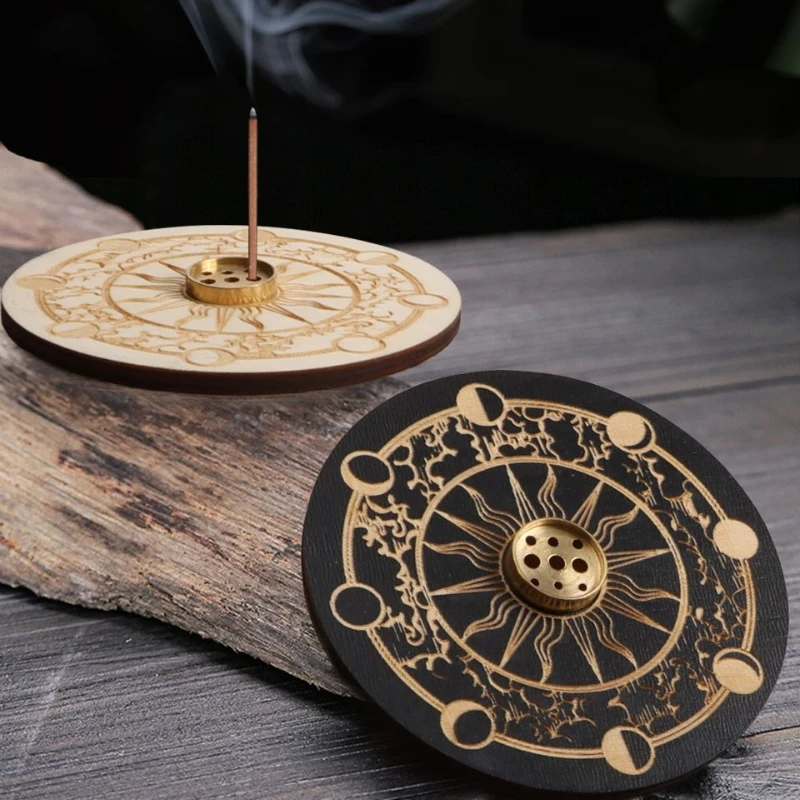 1PCS Wood Aroma Stand Incenses Holder for Home Offices Create Relax Atmospheres Improve Sleep Qualities Iprove Inspiration