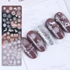 1 Set Nail Art Stamp Plates Nail Polish Print Leaf Flower Dreamcatcher Snowflake Christmas Stamper Scrapper Sponge JISTZN01-12-2 4