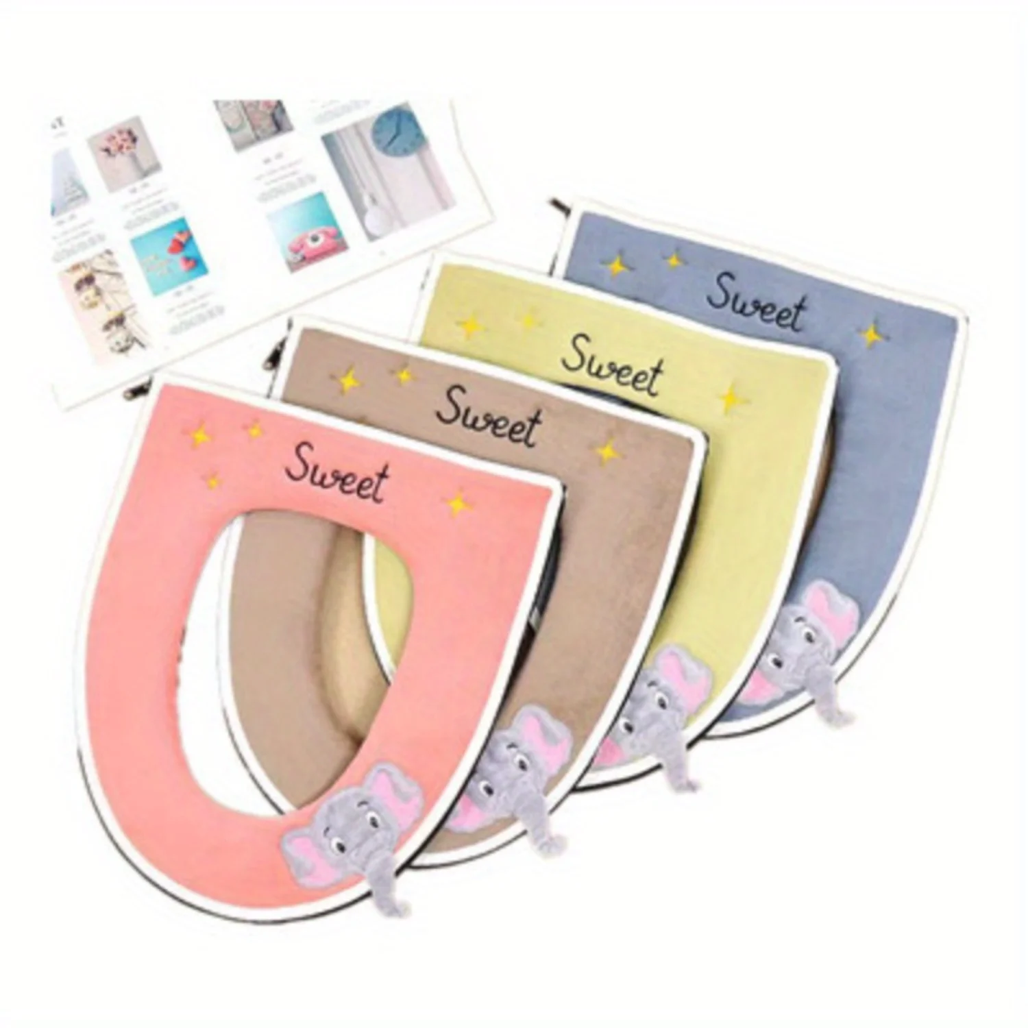 Zipper Style Toilet Seat Cover Three-Dimensional Cushion Bathroom Comfort Upgrade