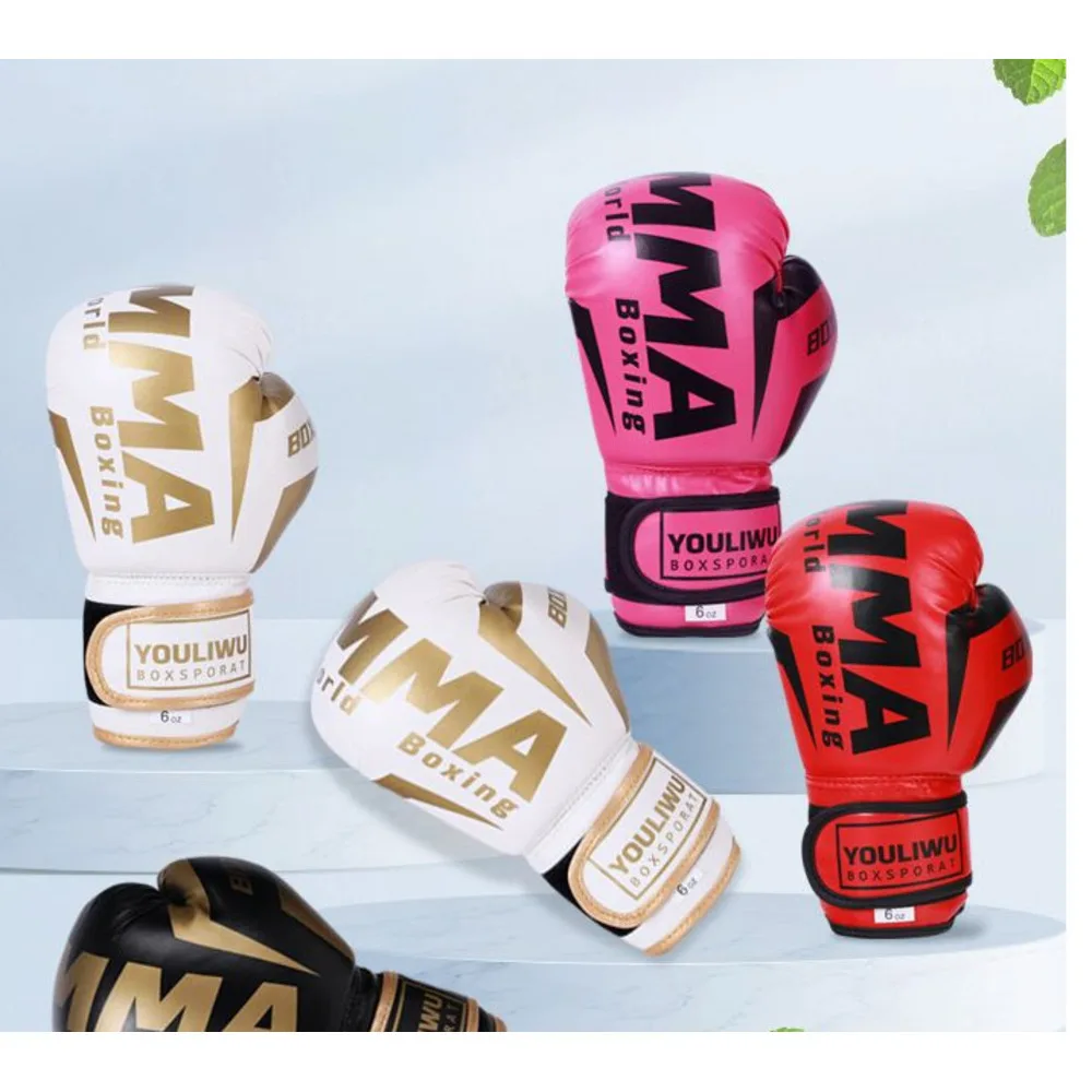 Rękawice MMA bo half finger, Sanda dla dorosłych mężczyzn, Muay Thai, treningi walki, UFC, profesjonalne walki kobiet, ciosy_voghion.com