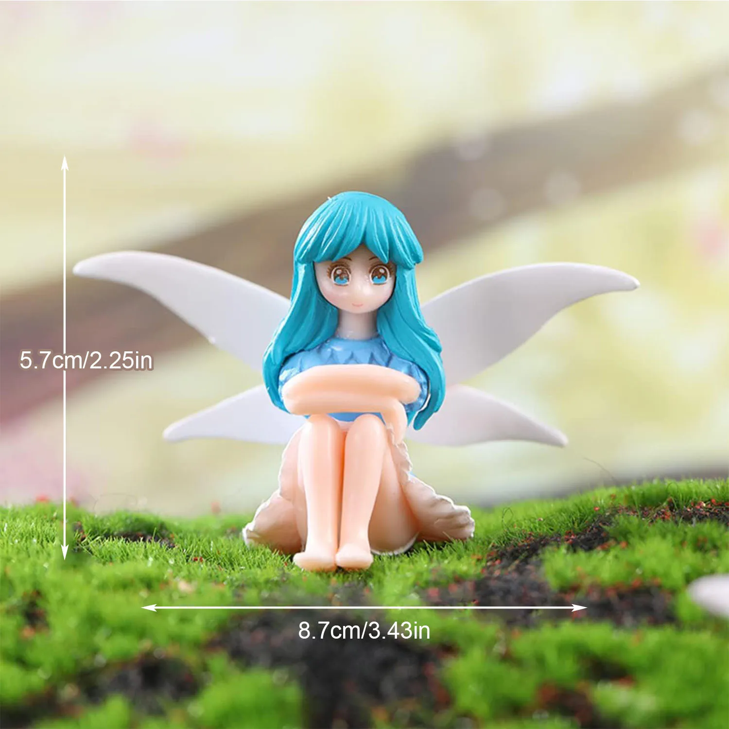Set di 6 mini fate/Fata dei fiori in miniatura/Giardino/Casa/Decorazione/Mini decorazioni per il paesaggio/Accessori fai da te - Italia