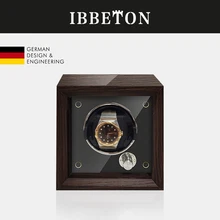 IBBETON  Luxury Brand Wood Watch Automatic Watch Winder 1 Slot Classic Wood Vertical Quad Mute Mabuchi motor  Watch Cabinet Cloc
