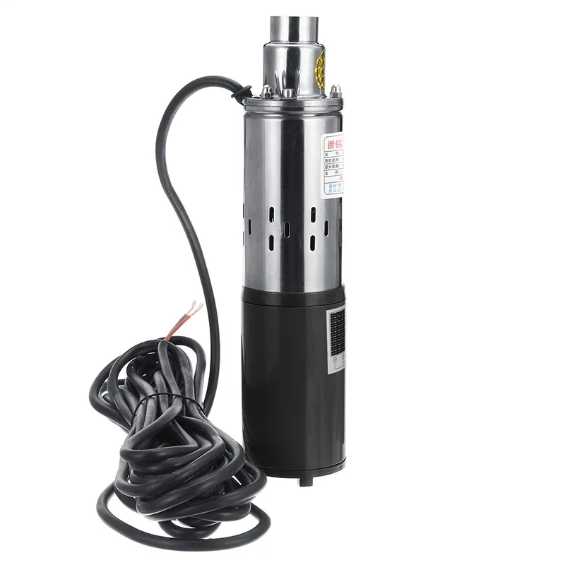 

Water Pump 12V/24V/48V High Lift 60m Solar High Pressure Deep Well Pump Submersible DC Pump Agricultural Irrigation Home Garden