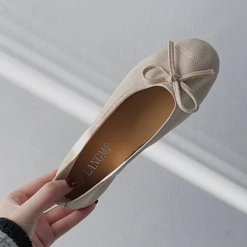 Women Loafers Round Toe Casual Sneakers Moccasins Summer Candy Color Espadrille Flat Bow Tie Ballet Flats