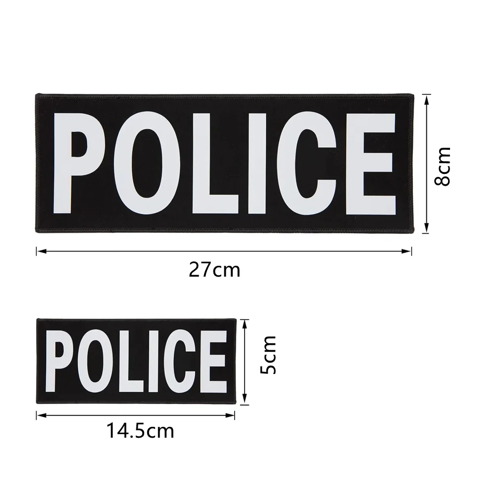 2PCS Tactical patches 27x8cm 14x5cm Tactical Vests Jackets Bags Backpacks Carriers reflective patch scope sticker tactical vest accessories