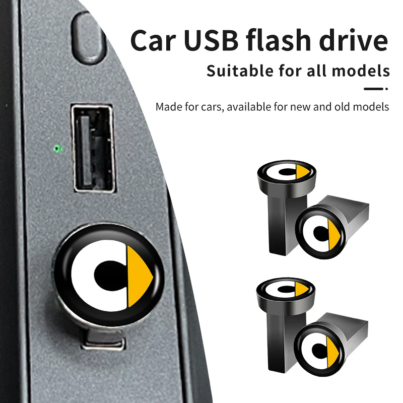 미니 차량용 USB 플래시 드라이브, 스마트 메모리 디스크 저장소용, GPS 네비게이션, 뮤직 비디오 차량, 전자 액세서리 2024, 16, 32, 64 GB
