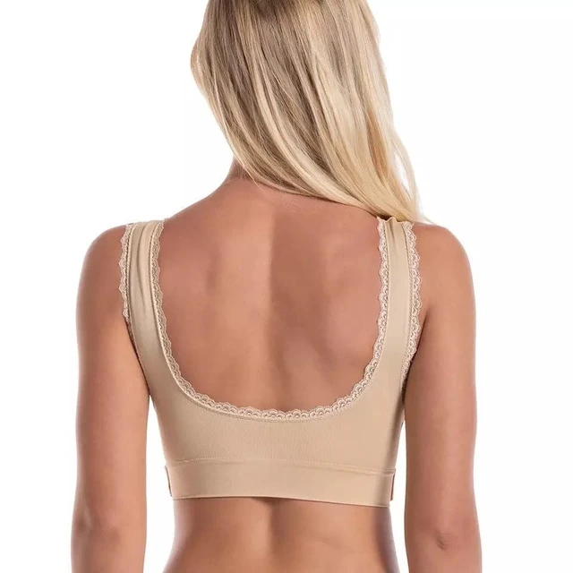 Kendally.com Comfort Corset Bra ~ Front Cross Side Buckle Lace