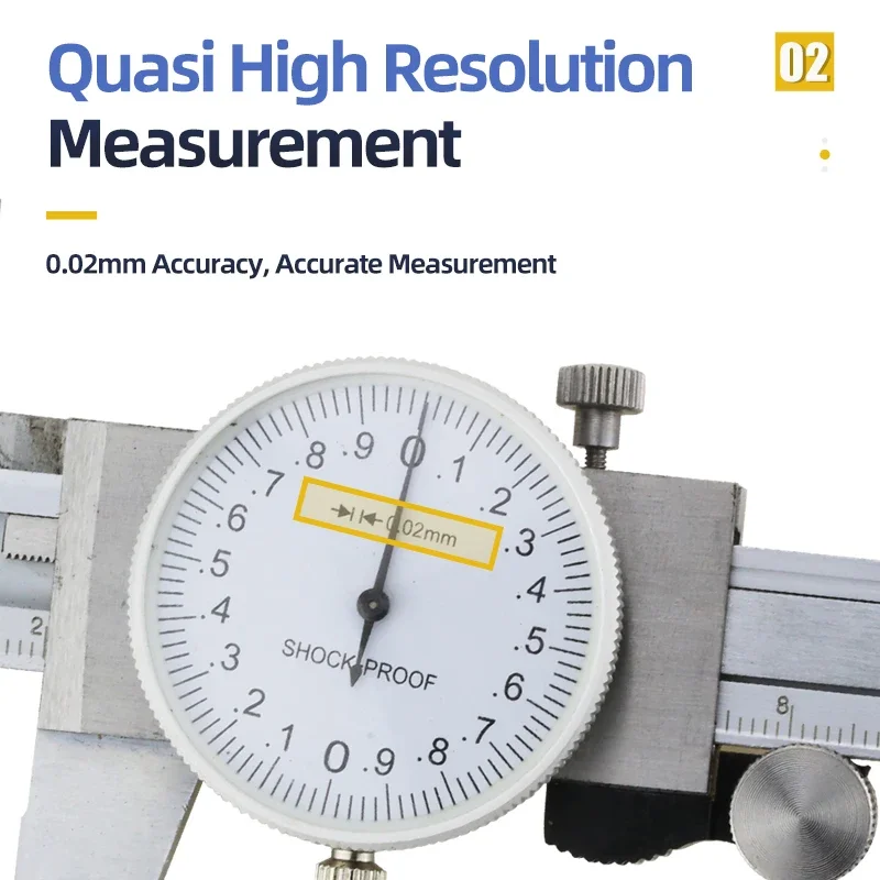 Dial Caliper Metal Vernier Caliper With Dial Indicator Micrometer Stainless/Carbon Steel Gauge Measuring Tools Pied A Coulisse digital caliper