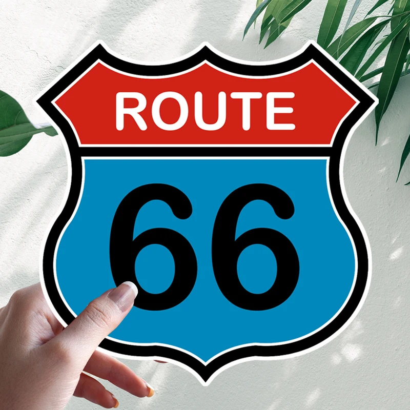 

US Route 66 Car Stickers Motorcycle Vinyl Decal Waterproof Windshield Auto Accessories #S90374