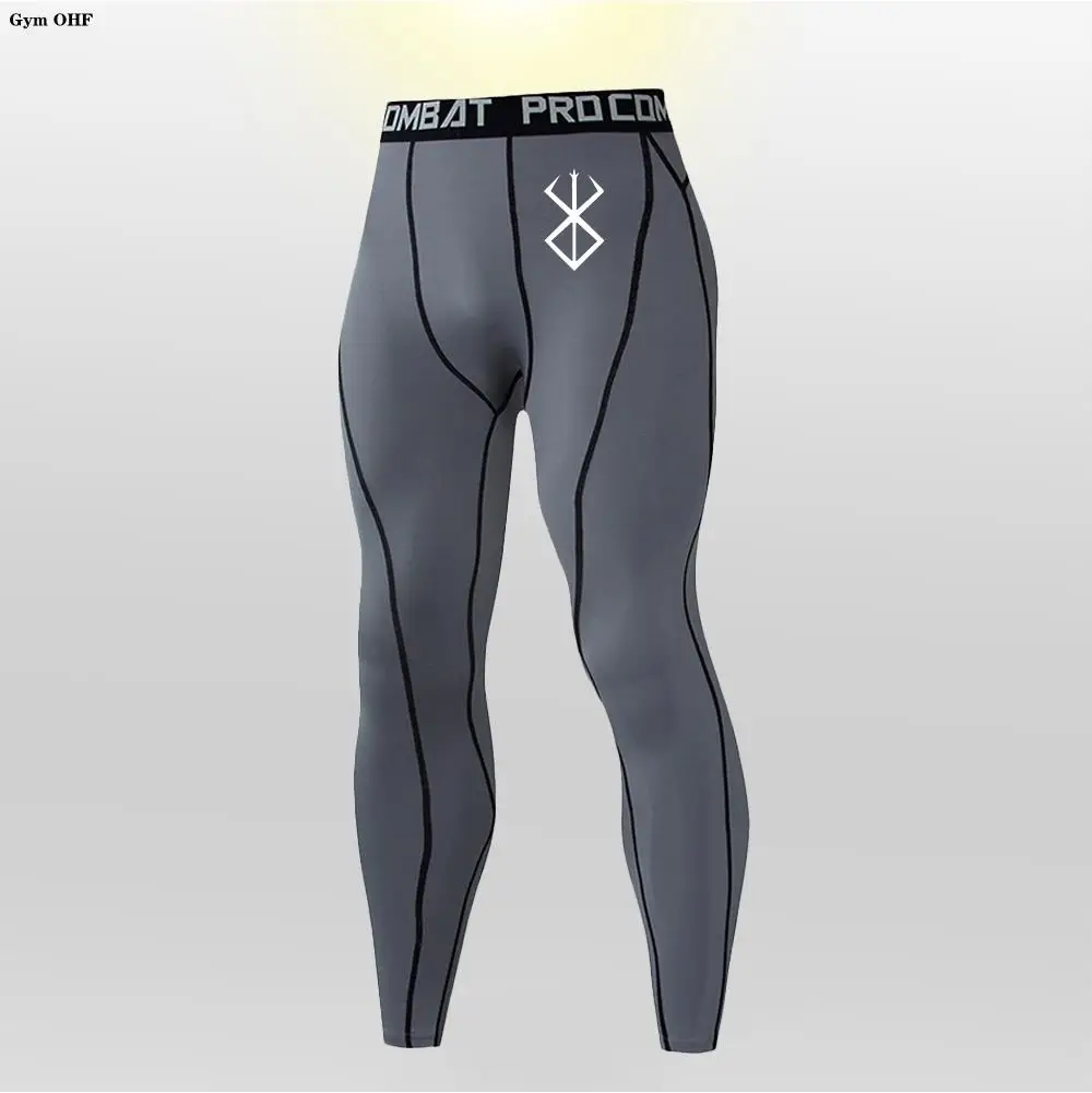 Anime Berserk-Men's Jogging Compression Pants Sports Running Tights Gym Bodybuilding Exercise Leggings Quick Dry