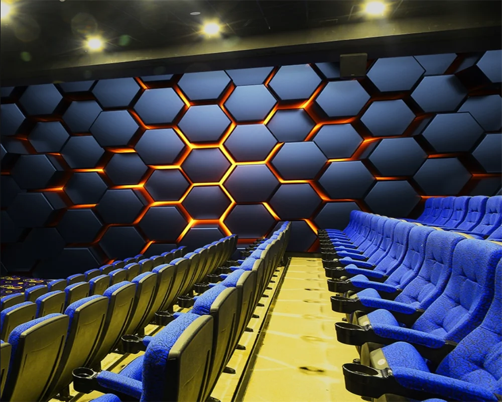 beibehang Custom three-dimensional technology sense geometric gym background KTV decorative papel de parede wallpaper