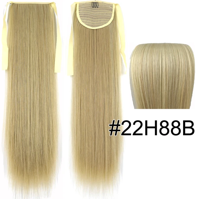 TOPREETY Synthetic Hair Fiber Heat Resistant Straight Ribbon Ponytail Hair Extension1006 22H88B
