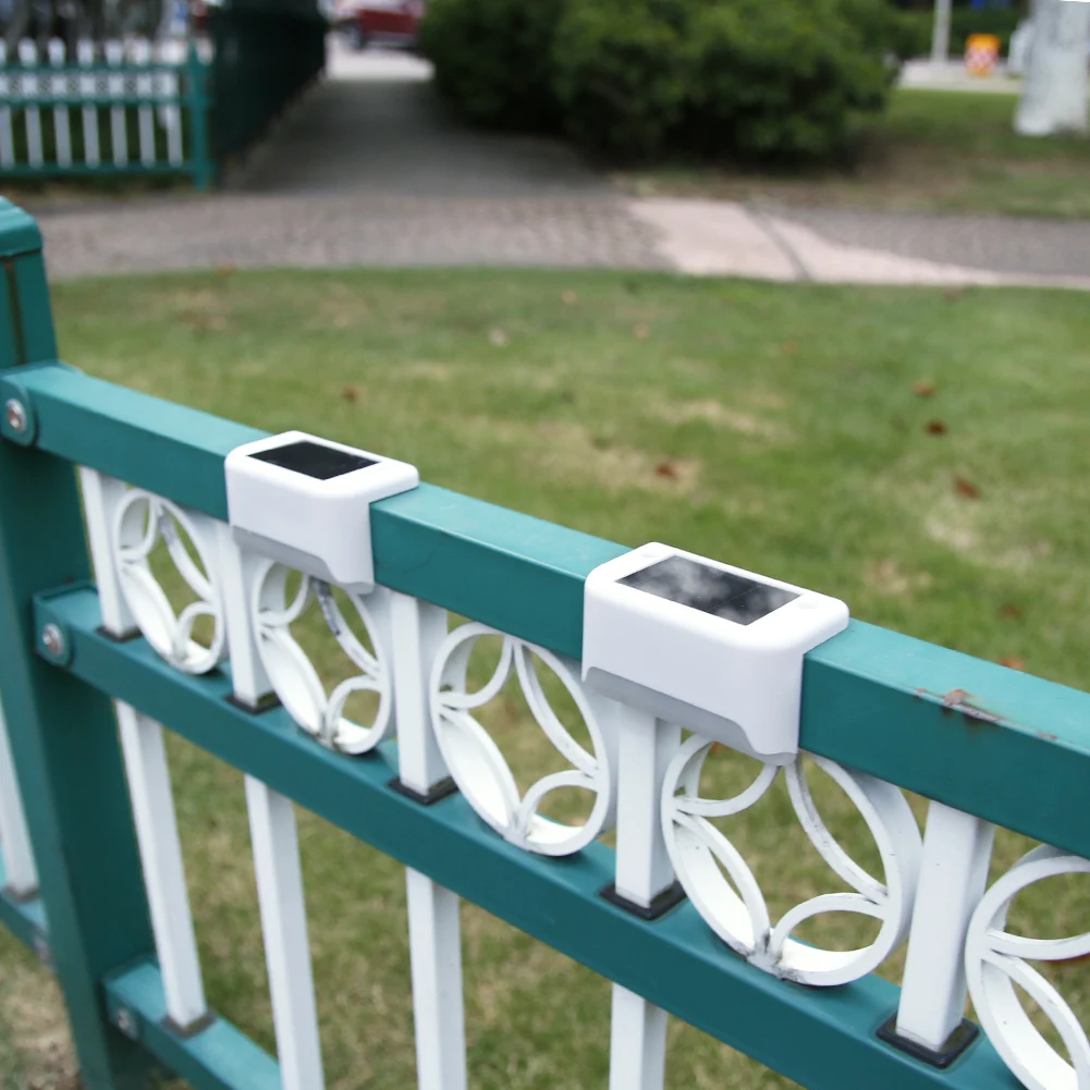 Solar Step Lamp Warm White LED Staircase Light Waterproof Passage Patio Courtyard Guardrail Stair Light Garden Terrace Lights