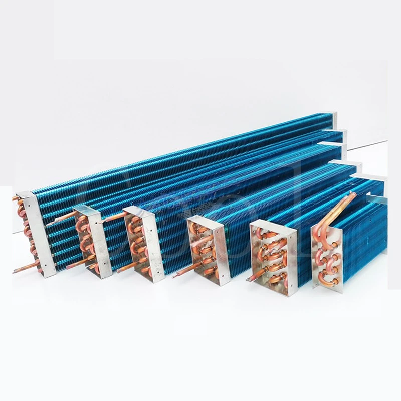 300*150*45mm Air-cooled evaporator condenser Refrigerator freezer copper tube aluminum fin air heat exchanger radiator