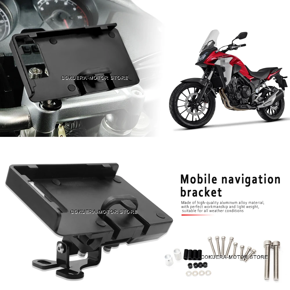 For  Honda CB500X CB600F CB650R CB1000 CB300F CB300R CB350 CB350F CB360 CB500F   RMotorcycle Navigation Mount GPS Bracket Holde