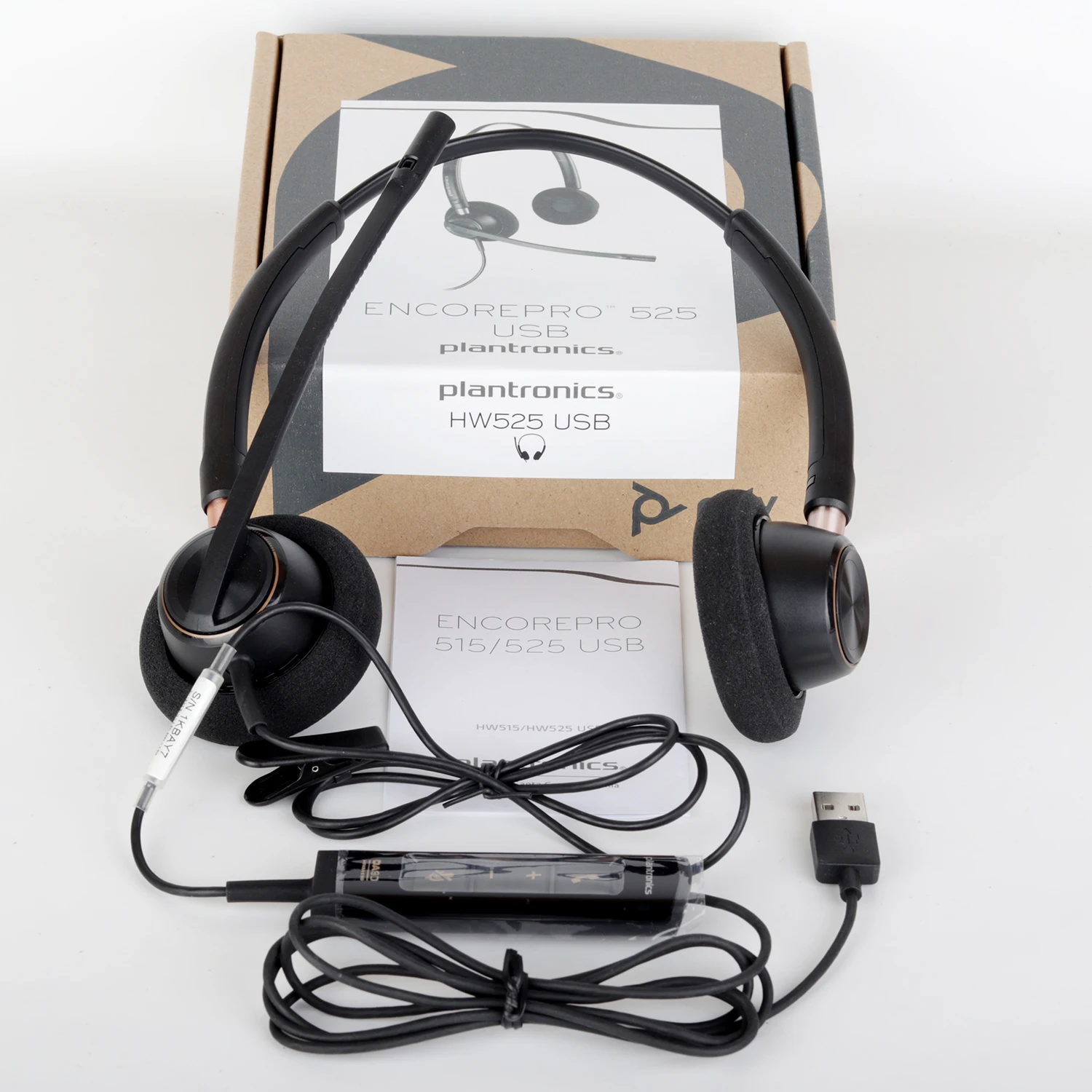 Plantronics Poly - EncorePro 525 HW525 USB Binaural Headset