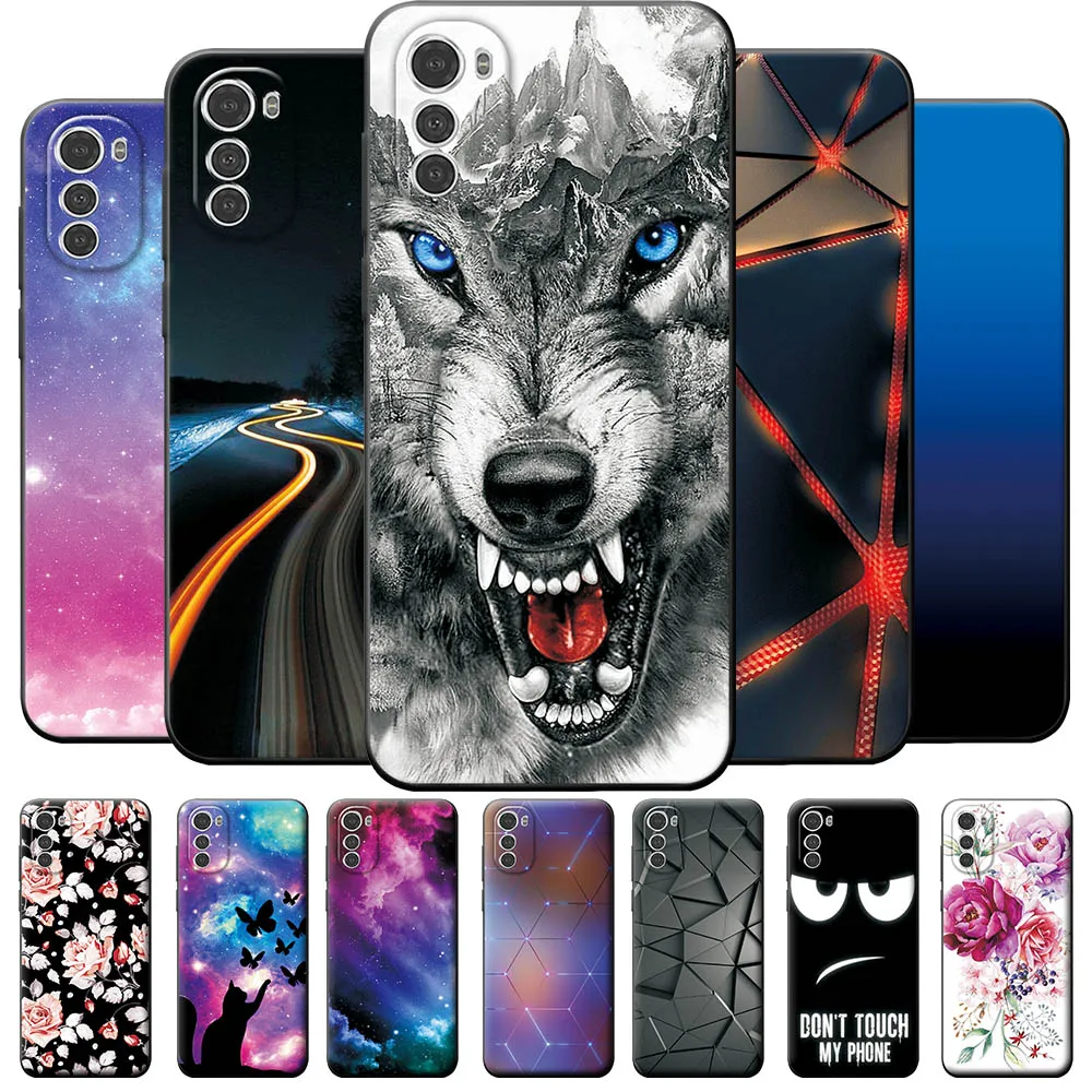 For Motorola E32 Case Moto E32 Cover Shockproof Phone Case For Motorola Moto E32 Fundas For Moto E 32 Black Silicone Tpu Coque