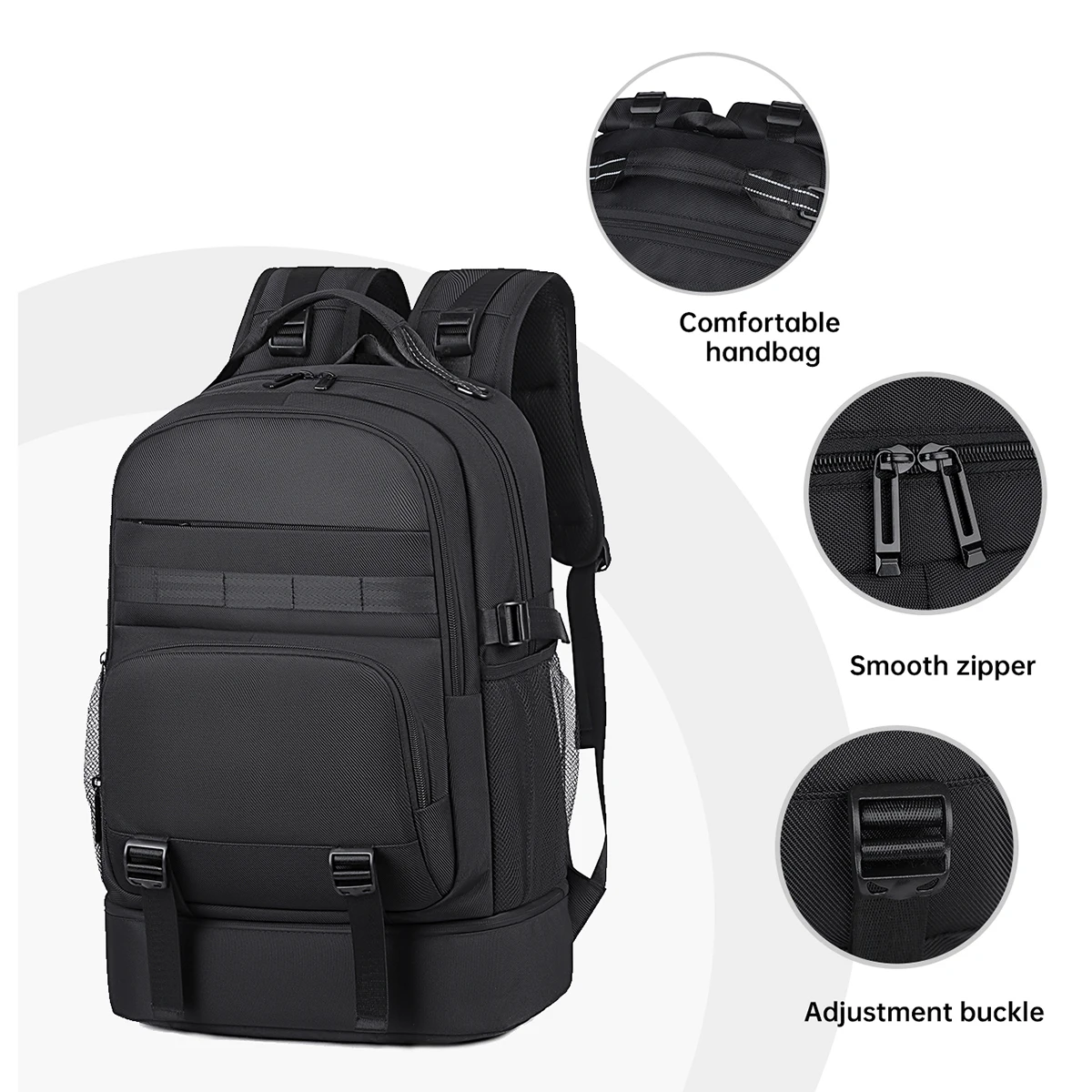 Business Backpack for Men, Simple, Large Capacity, Multifunctional, 17.3inch Laptop Backpack, Student Fashion, Business Trip Travel Bag, Sports