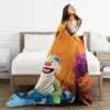 Bear In The Big Blue House Blanket Flannel Super Soft Throw Blankets Sofa Throw Blanket For Home Bedroom Travel Throws Bedspread 5