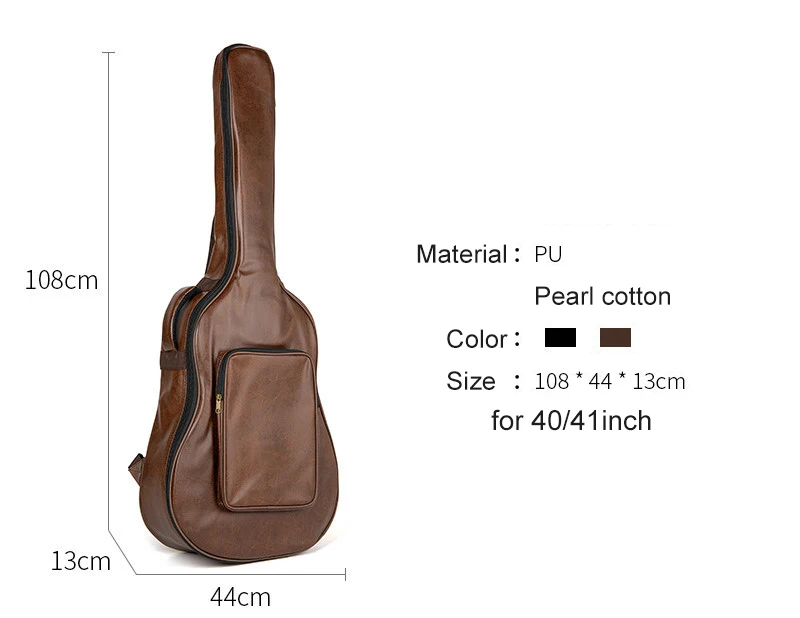 Guitar Backpack Carrying Bag Guitarra Case 40/41 Inch