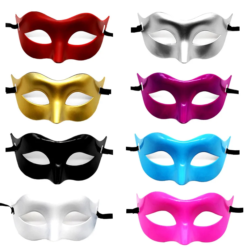

10pcs Black Masquerade Masks Cool Men Adult Kids Half Face Venetian Mask Ball Party Wedding Festival