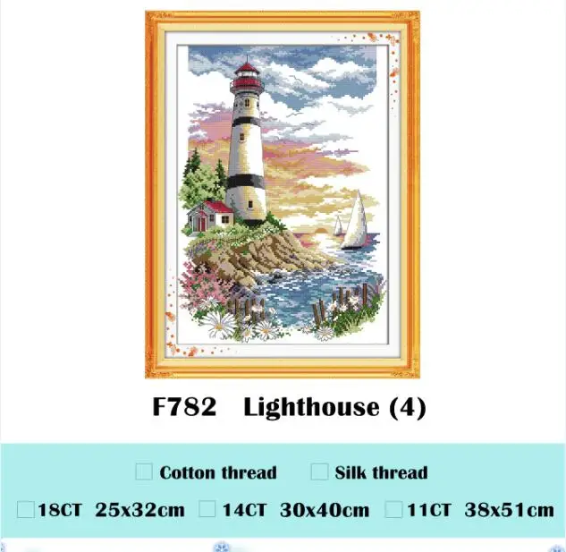 Kit De Point De Croix Phare - Toile 14ct - Marque Dream Pattern - Neuf