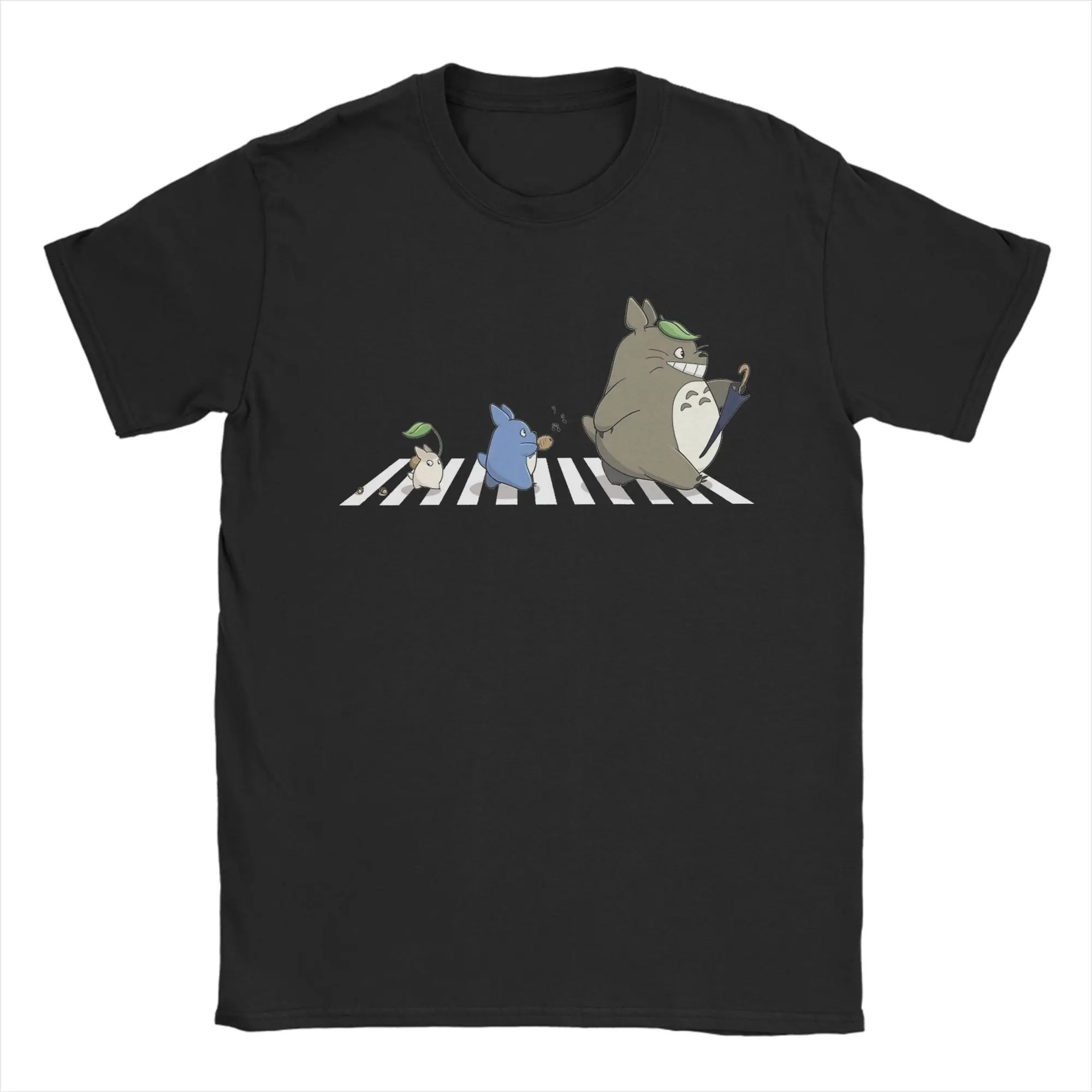 Vintage Totoro-Inspired Graphic Cotton T-Shirt - Fun & Casual Crewneck Tee