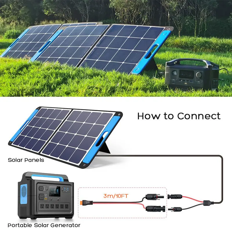3m/1.5m 12AWG Solar Panel Connector to XT60i-F Adapter Cable for ALLPOWERS Ecoflow River Delta Anker Bluetti Solar Generator etc terminal connector,solar panel connector cable