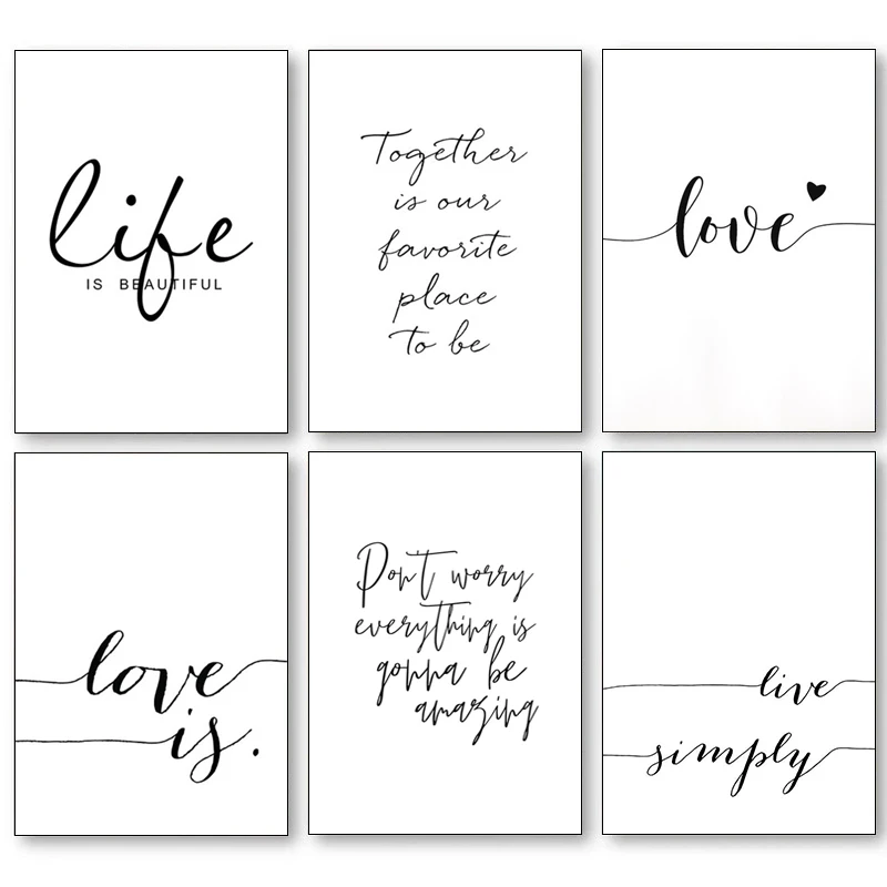 Картина на холсте с надписью «Love»