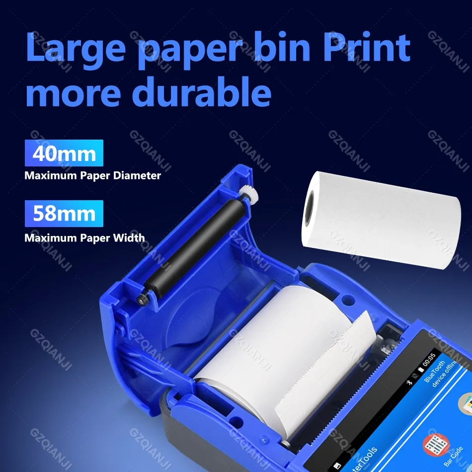 4G Handheld Android 8.1 POS Printer 58mm Mobile Receipt Bill Ticket Thermal Printer 5.5 HD WiFi Bluetooth POS System