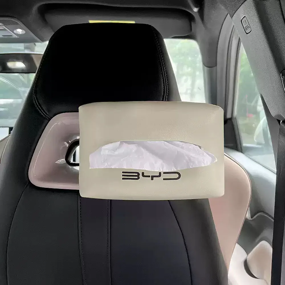 BYD 시걸 BYD 접이식 차량용 티슈 박스, 심플 스타일 차량용 티슈 홀더
