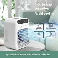 Refroidisseur d'air portable pour dortoir avec humidification, ventilateur électrique, climatiseur mobile de bureau pour petits appareils électroménagers 3
