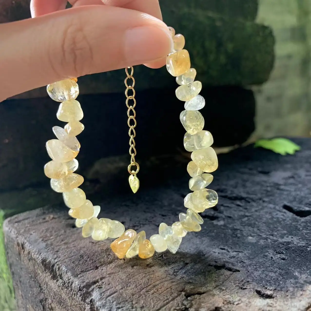 Natural Citrine Bracelet Yellow Stone Irregular Jewelry Wholesale Design Handmade GEM Beads Healing Women Jewelry Gifts