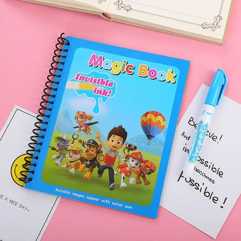 Paw Patrol Zeichnung Malbücher für Kinder Magisches Wasserbuch mit Stift Kinder Lernen Bildung Spielzeug Baby Montessori – Detail 1