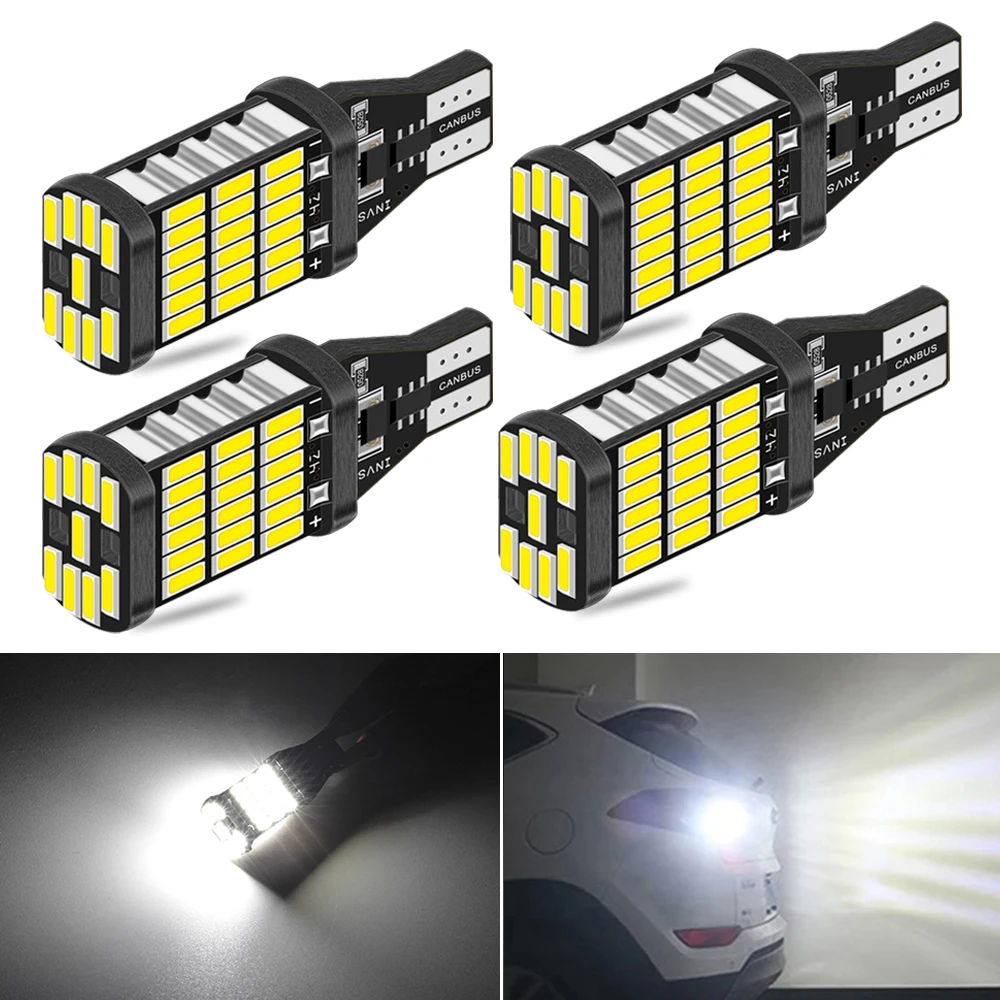 Комплект автомобильных светодиодных фонарей T15 W16W T16 фонарь заднего хода для Nissan