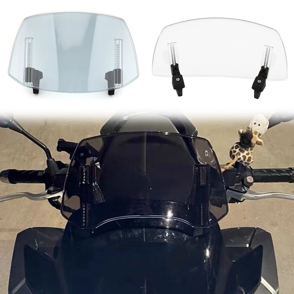 

Motorbike Adjustable Windscreen For Kawasaki Honda BMW Yamaha Suzuki Windscreen Motorcycle Modification Decorative Accessories