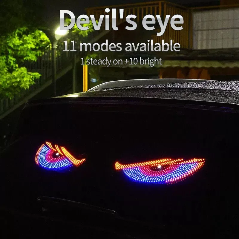 Demon Eye LED Decorative and Warning Light Sticker