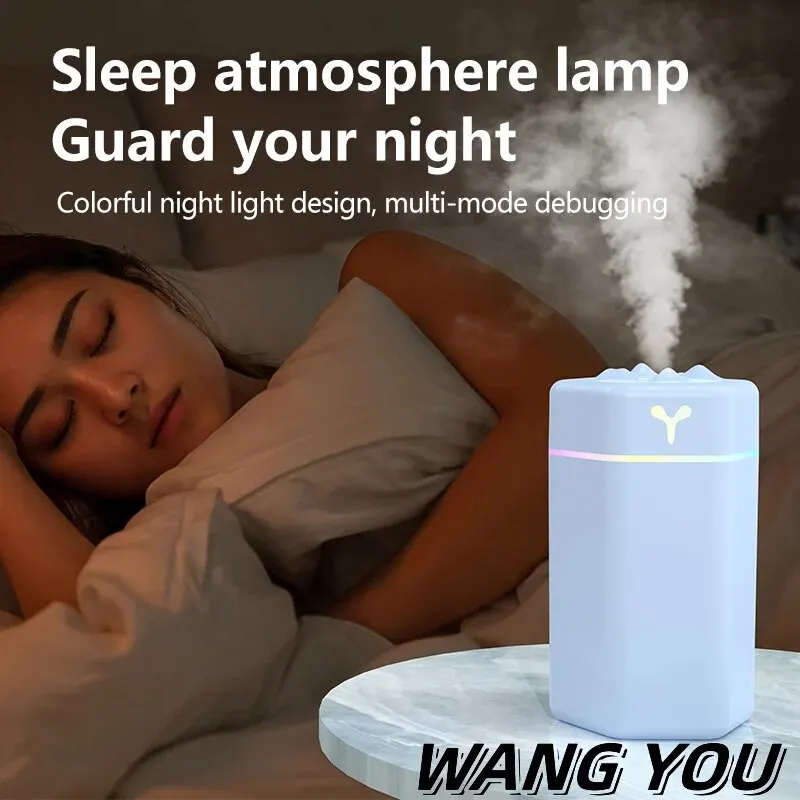 Air Humidifier Aroma Oil USB Cool Mist Sprayer With Colorful Soft Night Light Purifier Car Home Appliance