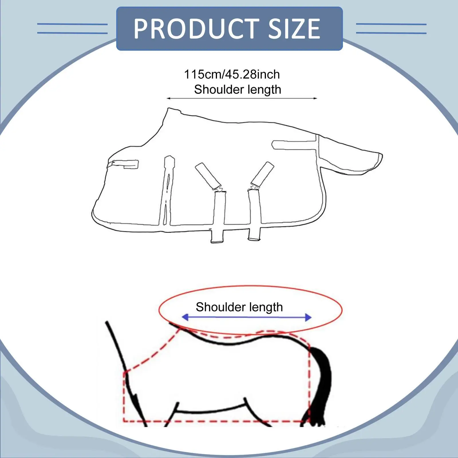 Horse Blanket Wear Resistant Windproof Practical Equine Protection Horsewear