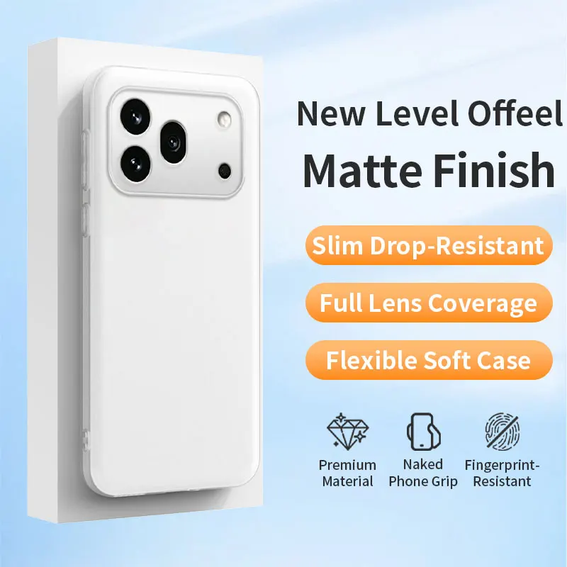 Enhanced Magnetic Clear Matte Phone Case | Soft TPU Silicone Protective Cover
