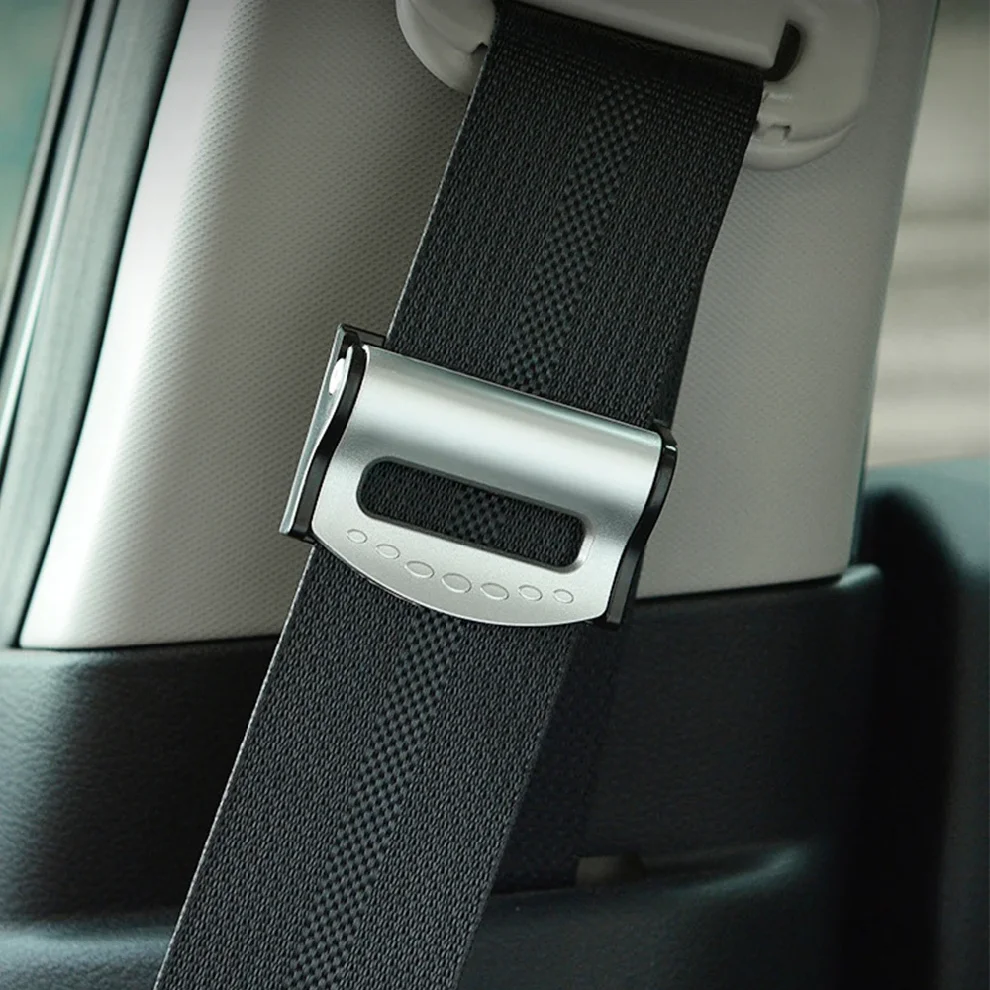 Universal Car Safety Seat Belt Adjuster Clips - Pack of 2, Comfort and Shoulder Neck Relaxation