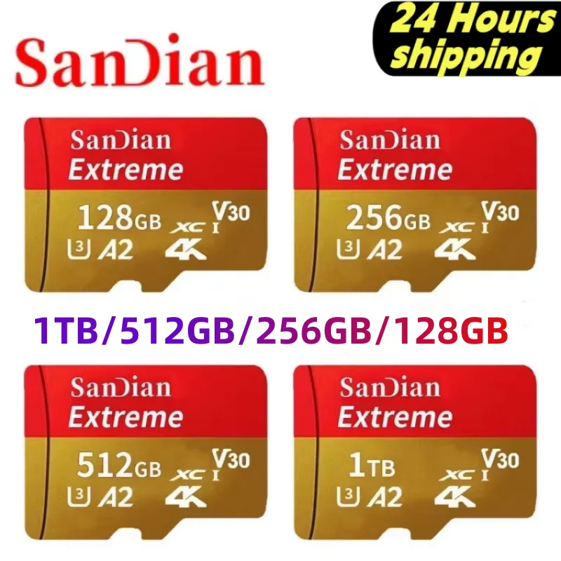 thumbnail image 1 of Tarjeta de memoria Flash original de 512 GB y 1 TB, tarjeta TF de gran capacidad, 128 GB y 256 GB, tarjetas SD de alta velocidad para PC, teléfono, cámara y Mac, 1 of 5