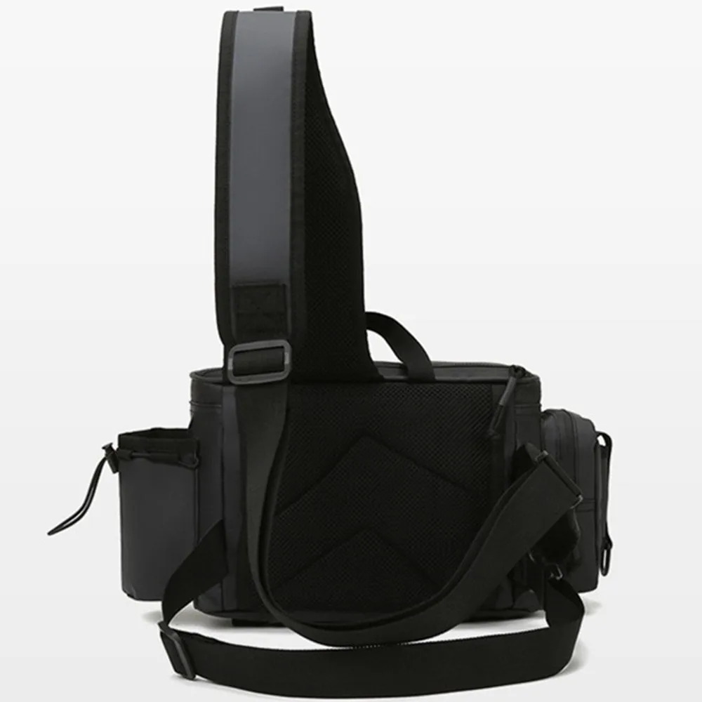 Outdoor Fishing Shoulder Messenger Bag Travel Sports Chest Bags Fish Gear Tablet Storage Waist Tactical Package Multiple Pockets