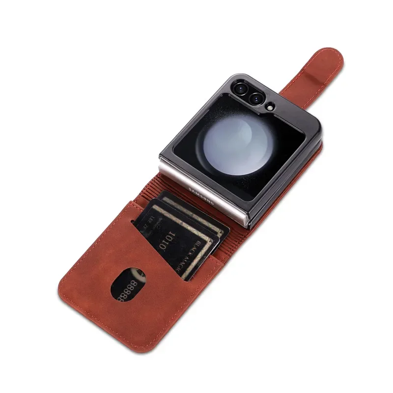 Sleek Magnetic Flip Wallet Case with Card Slot & Stand - Premium PU Leather Cover
