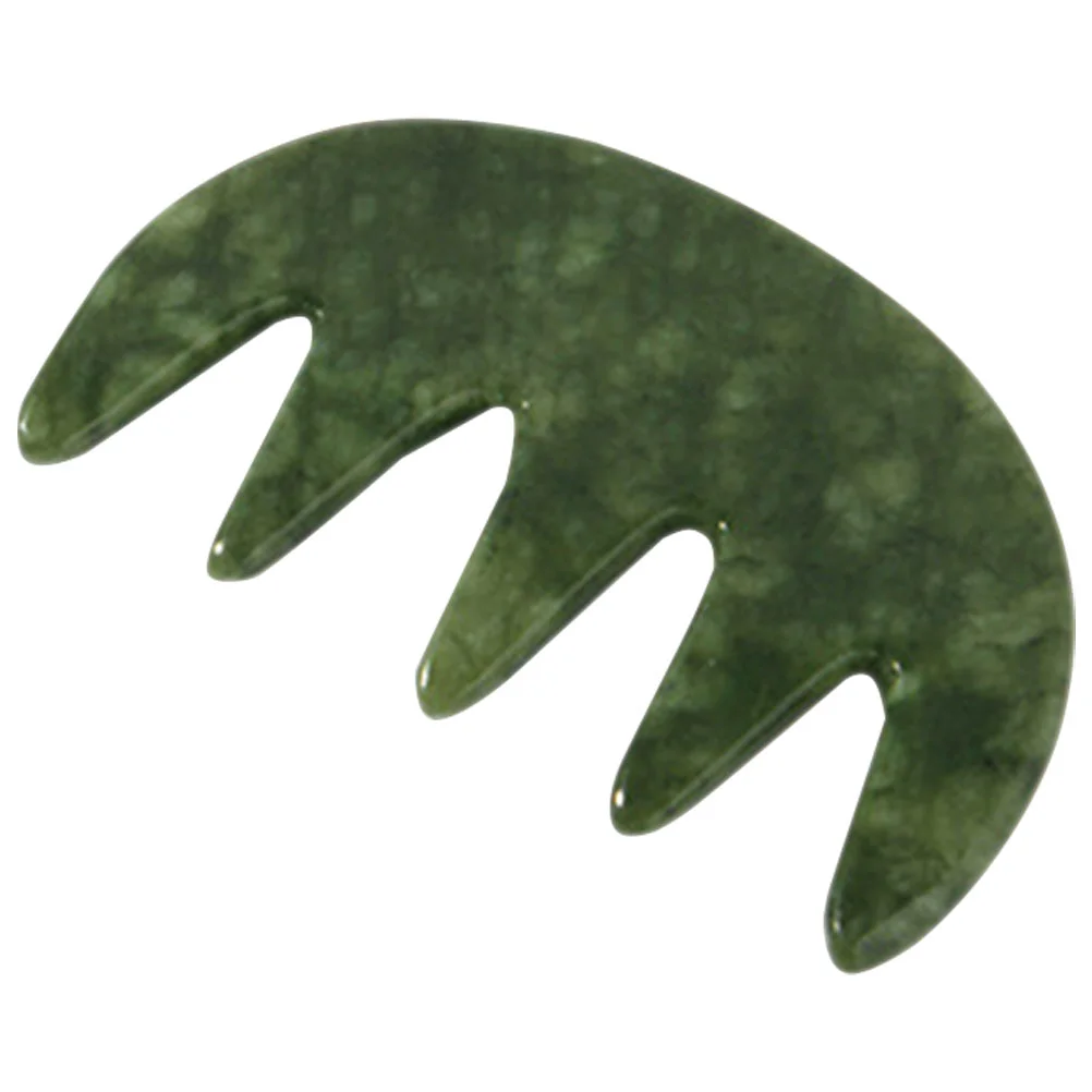 Scalp Massager Creative Wide Tooth Comb Handheld Comb Jade Massaging body acupoint massager creative massage comb