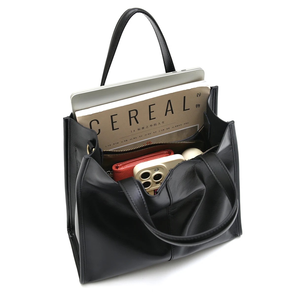 حقيبة يد نسائية كلاسيكية مصنوعة من الجلد الطبيعي،...