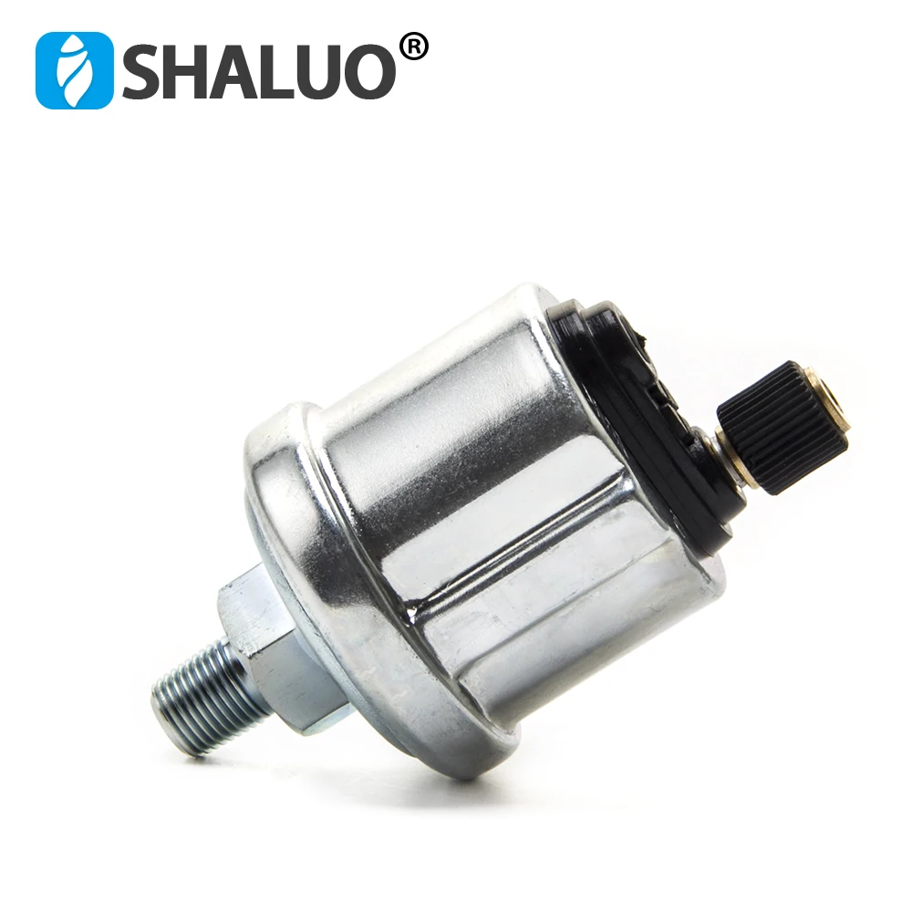 0-10Bars 1/8NPT Diesel Engine VDO Oil Pressure Sensor Stainless Crew Plug Alarm Matching Oil Pressure Gauge Generator Parts