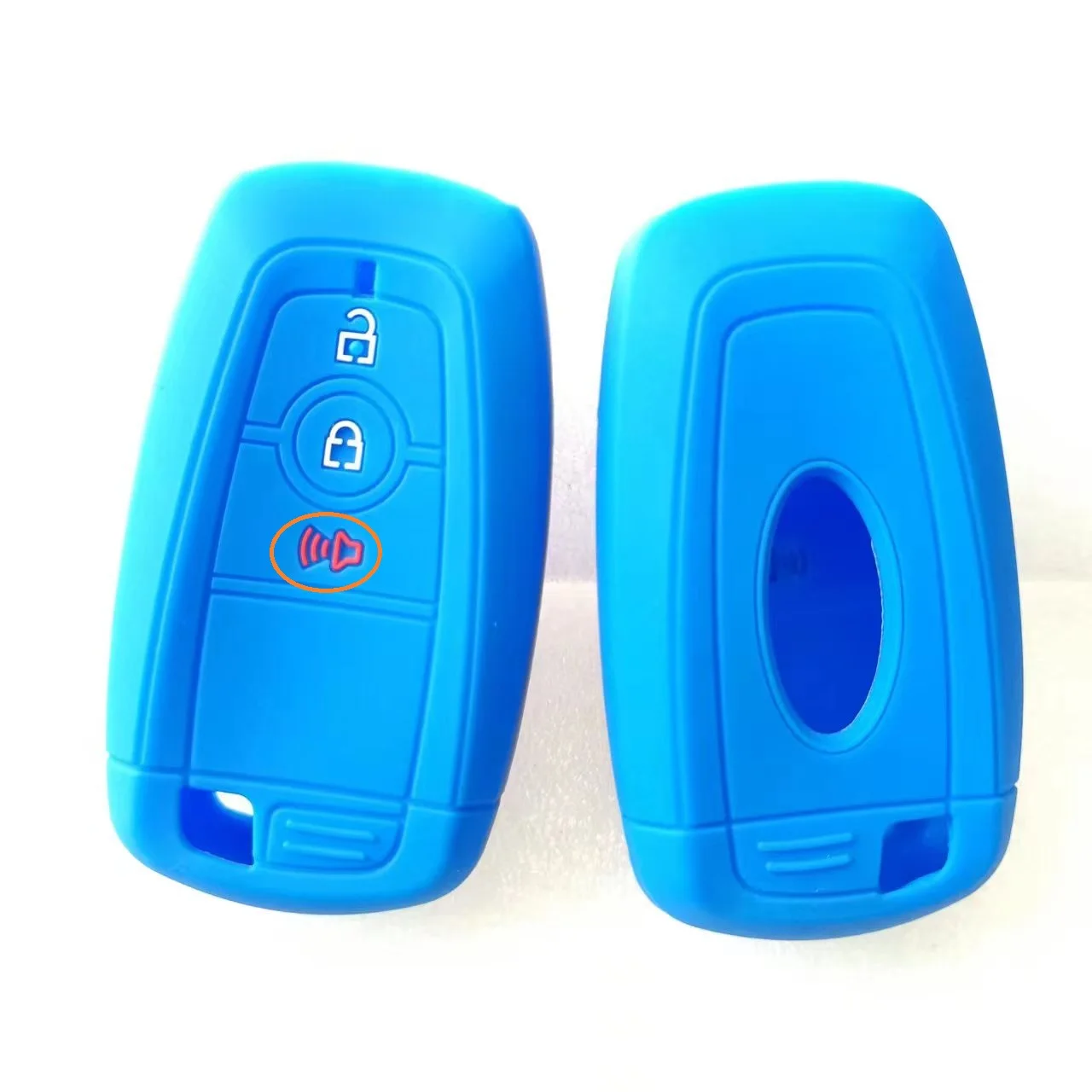 Silicon Smart Key Cover For Ford Ecosport Ranger F-Series Fiesta 3Button Silicone FOB Case