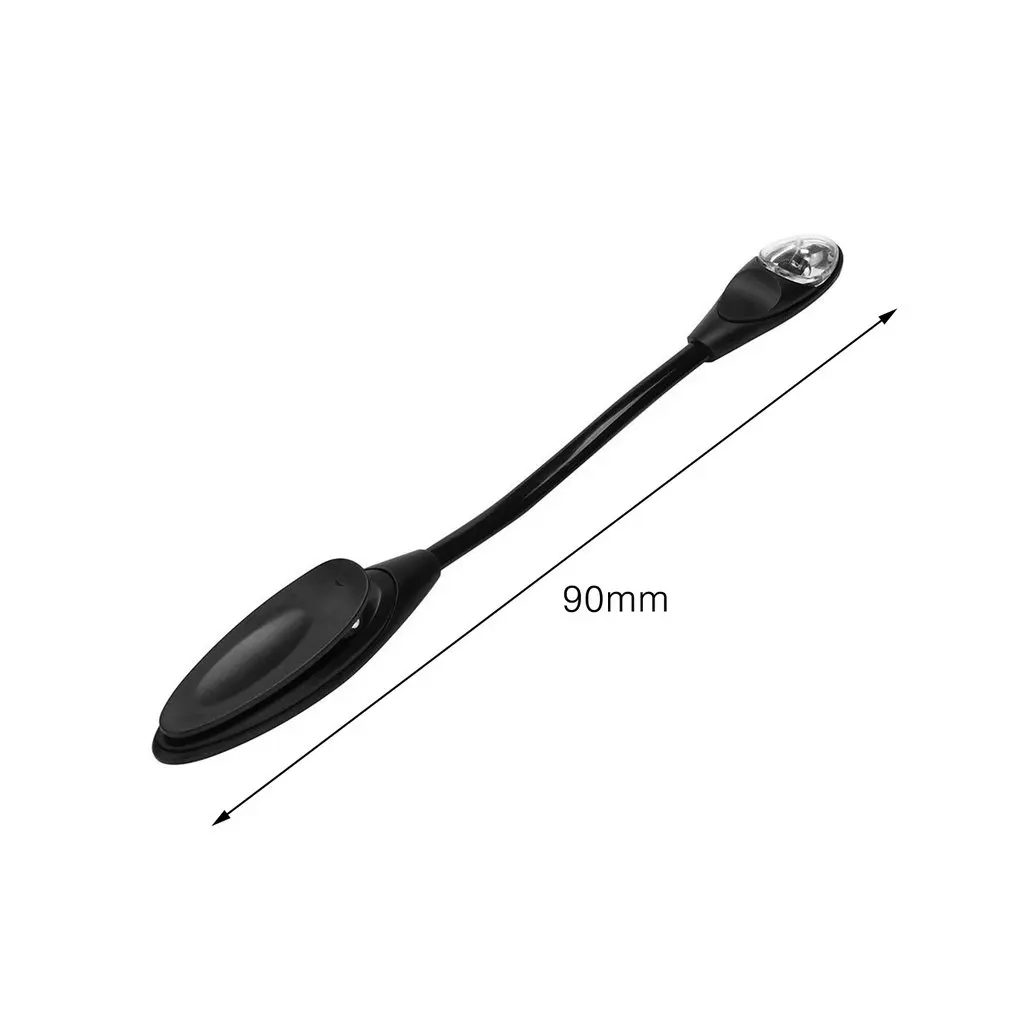 Hot Simplicity Brightness Eye Protection Clip Single Pole Lamp LED Book Light With Goosenecks Clip Reading Desk Flexible Lamp