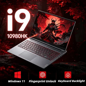 15.6" 1080P Laptop Intel i9-10980HK Processor 32GB DDR4 RAM 2TB M.2 SSD Win11 Pro Backlit Keyboard Fingerprint Security Notebook 1